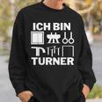Ich Bin ターナー アート 体操モチーフ 男の子 メンズ スウェットシャツ 彼への贈り物