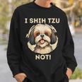 Ihih Tzu Not おもしろシーズー犬 スウェットシャツ 彼への贈り物