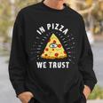 In Pizza We Trust Alleeing Eye Illuminati Faith スウェットシャツ 彼への贈り物