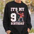 It's My 9Th Birthday 男の子 アイスホッケー ダビング 9歳 スウェットシャツ 彼への贈り物