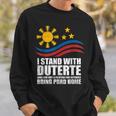 Itand With Duterte フィリピン フィリピン 強い 帰省 スウェットシャツ 彼への贈り物