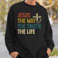 Jesus The Way The Truth The Life クリスチャン 信者 キリスト スウェットシャツ 彼への贈り物