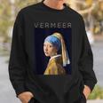 Johannesermeer アーティスト向け 真珠のイヤリングを持つ少女 スウェットシャツ 彼への贈り物