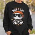 Just A Boy Who Lovesushis ushi Lover キッズ ボーイズ ティーン スウェットシャツ 彼への贈り物