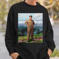Kim Jong Il Kim Jong Un Humour North Korea スウェットシャツ 彼への贈り物