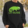 Linux Opensuse ラバーtシャツ タグライン&ロゴ オープンソースos スウェットシャツ 彼への贈り物