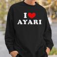 I Love Ayari 私は愛する Ayari スウェットシャツ 彼への贈り物