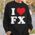 I Love Fx イニシャル I Heart FX 名前 F X スウェットシャツ 彼への贈り物