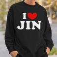 I Love Jin 私は愛する Jin スウェットシャツ 彼への贈り物