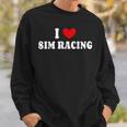 I Loveim Racing ゲームホイールレースシミュレーター シムレーサー スウェットシャツ 彼への贈り物