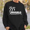 Mahalo サンクス ハワイ ヤシの木 ビーチ ホリデーギフト サンサーフ スウェットシャツ 彼への贈り物