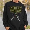 Meow Wars 猫シャツ 猫好きへの面白いギフト スウェットシャツ 彼への贈り物