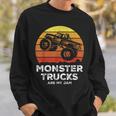 Monster Trucks Are My Jam シャツ モンスタートラック 面白い エンジン スウェットシャツ 彼への贈り物