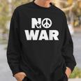 No War Peace No War No WarNo War スウェットシャツ 彼への贈り物