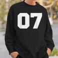 Number 07Ports Jersey Player 07 7 Fan Front Printarsity スウェットシャツ 彼への贈り物