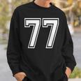 Number 77 Birthday 77Thports Player チーム番号入りジャージ スウェットシャツ 彼への贈り物