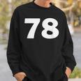 Number 78 、Eventy-8 ジャージ スポーツ 誕生日 スウェットシャツ 彼への贈り物
