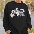 Papa 2025 初めての父の日 父性 新しいパパ スウェットシャツ 彼への贈り物