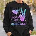 Peace Out フォスターケア 養子縁組 ごっちゃの日 2023 スウェットシャツ 彼への贈り物