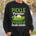 Pickle Paradiese Wherveggie For Pickle Paradiese ピクルスギフトとキュウリ用 スウェットシャツ 彼への贈り物