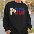 Pogi フィリピンのスラングとフィリピン国旗。 スウェットシャツ 彼への贈り物