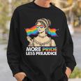 More Pride Less Prejudice Pride Month Gay Lesbian Lgbtq Ally Sweatshirt Gifts for Him