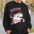 Pummel & Friends Pummelfee Pummeleinhorn Glitzer Sweatshirt Geschenke für Ihn