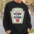 I Put Ketchup On My Ketchup トマトマスタード ハロウィンチーム 長袖tシャツ スウェットシャツ 彼への贈り物