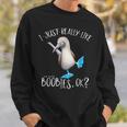 Really Like Blue Feet Boobies アオアシカツオドリのユーモア スウェットシャツ 彼への贈り物