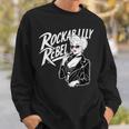 Rockabilly Rebel Blonde Pinup With Attitude Graphic スウェットシャツ 彼への贈り物