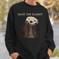 Save The Planet かわいいラッコ。 スウェットシャツ 彼への贈り物