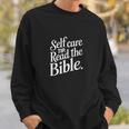 Self Care Tip Read The Bible 信仰のインスピレーション スウェットシャツ 彼への贈り物