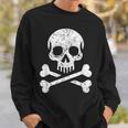 Skull Crossbones Skeleton Jolly Roger Flag Halloween Sweatshirt Gifts for Him Skull Crossbones Skeleton Jolly Roger Flag Halloween Sweatshirt Gifts for Him