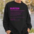 Team Burton 姓 誕生日や家族の集まりに スウェットシャツ 彼への贈り物