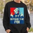 Trump Defund The Fbi ビンテージ プロトランプ 2024 愛国的 スウェットシャツ 彼への贈り物