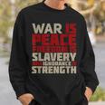 War Is Peace 引用tシャツ スウェットシャツ 彼への贈り物