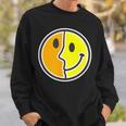 【ピカソ風】スマイル フェイス 笑顔（パロディ）キュビズム【スマイリー】ニコニコ 黄色 ポップ かわいい スウェットシャツ 彼への贈り物