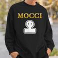おもち Mocci 餅『おやつ ポップ』ブランド ロゴ パロディ お菓子 おやつ 面白い かわいい スウェットシャツ 彼への贈り物