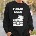 お願い スマイル アート オブ 写真 カメラマン カメラマン スウェットシャツ 彼への贈り物