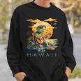 かわいい トロピカル ヒロ ハワイ ウミガメ お土産 スウェットシャツ 彼への贈り物