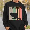 かわいいビーバーの動物 スウェットシャツ 彼への贈り物