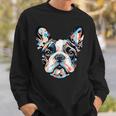 かわいいフレンチブルドッグ 子犬 犬 ラブ スウェットシャツ 彼への贈り物