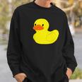 かわいいラバーダックイエローグラフィックかわいいラバーダック スウェットシャツ 彼への贈り物