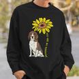ひまわり サンシャイン ビーグル 動物 ペット ハウンド 犬 恋人 ギフト スウェットシャツ 彼への贈り物
