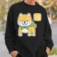 まめしばくん《唐草袋》 柴犬【どうぶつフレンズ】豆柴 ゆるくて かわいい 面白い 動物 キャラクター イラスト スウェットシャツ 彼への贈り物