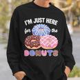 アイム・ジャスト・ヒア・フォー・ザ・ドーナツ・ファニー・ドーナツ・ラヴァー・ドーナツ スウェットシャツ 彼への贈り物