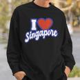 アイ・ラブ・シンガポール スウェットシャツ 彼への贈り物