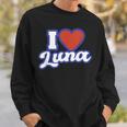 アイ・ラブ・ルナ スウェットシャツ 彼への贈り物