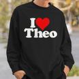 アイ・ラヴ・ハート・テオ・セオドア スウェットシャツ 彼への贈り物