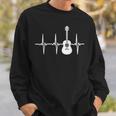 アコースティック・ギター・ハートビート ギター・ミュージシャン スウェットシャツ 彼への贈り物